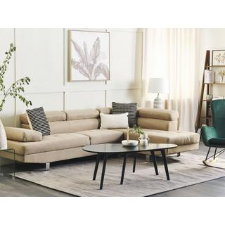 Beliani Ecksofa aus Polyester Modern NORREA  