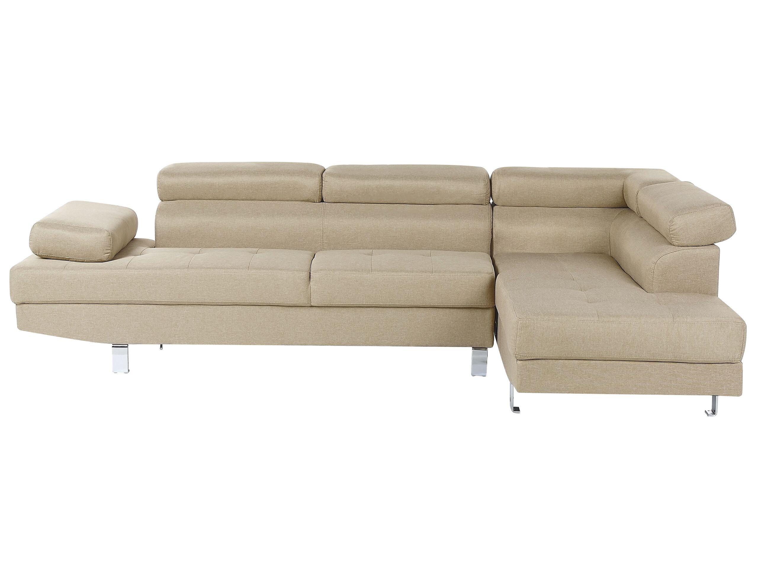 Beliani Ecksofa aus Polyester Modern NORREA  