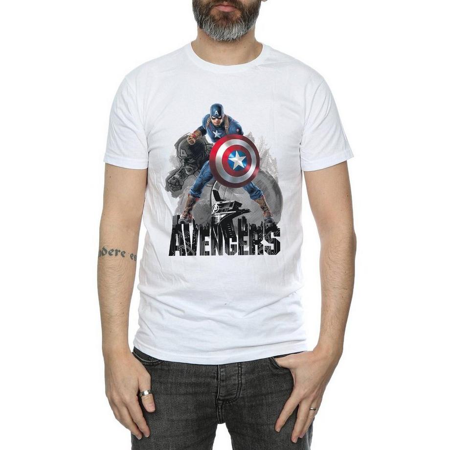 MARVEL Avengers Captain America T-Shirt con Stampa Grafica  