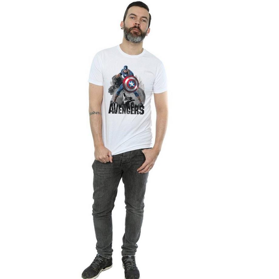 MARVEL Avengers Captain America T-Shirt con Stampa Grafica  