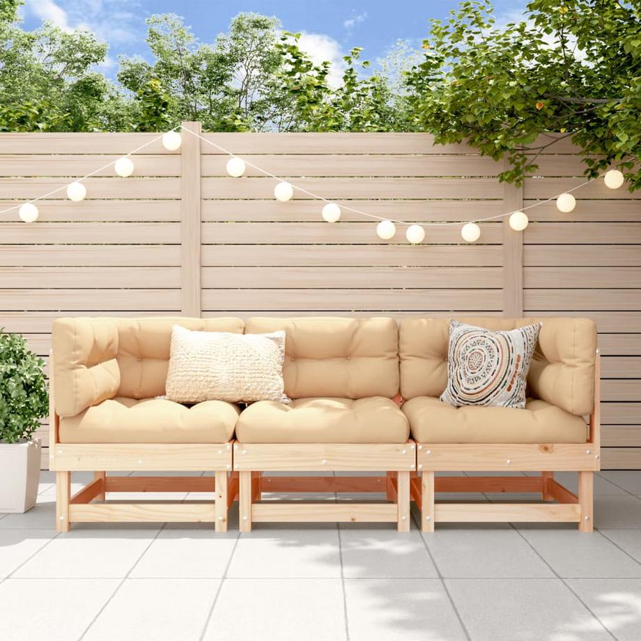 VidaXL set salotto da giardino Legno di pino  
