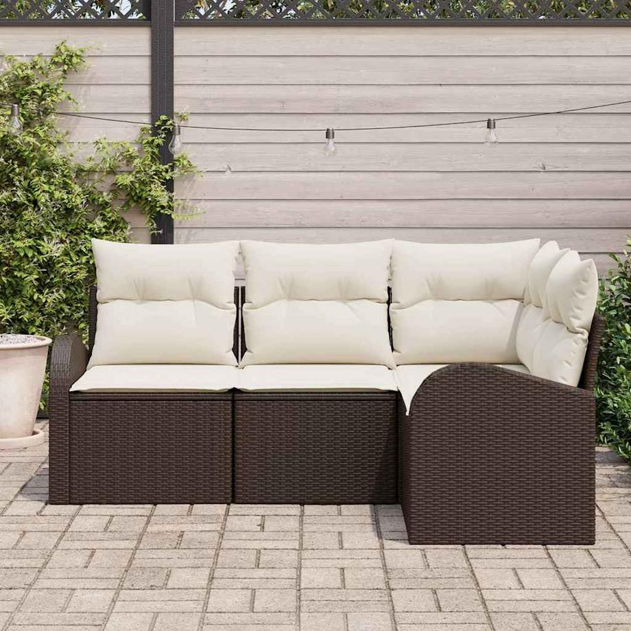 VidaXL Canapé de jardin poly rattan  