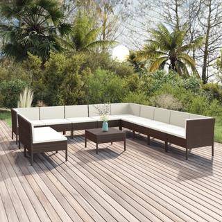 VidaXL Garten-sofagarnitur poly-rattan  