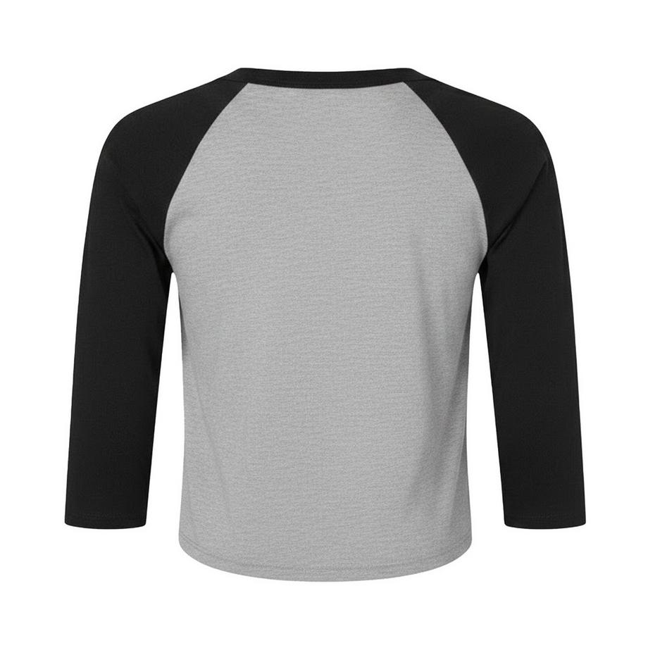 Bella + Canvas T-Shirt Maniche Raglan con Texture Microfibra  