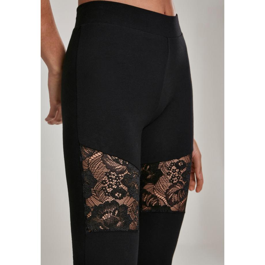 URBAN CLASSICS Leggings con Inserti in Pizzo  