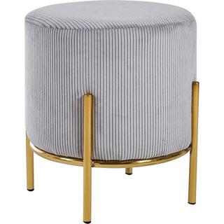 mutoni Tabouret Flubstix gris clair or 35  