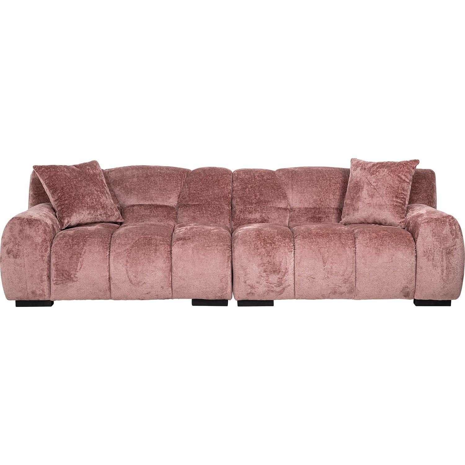 mutoni Canapé Charelle chenille rose 250  