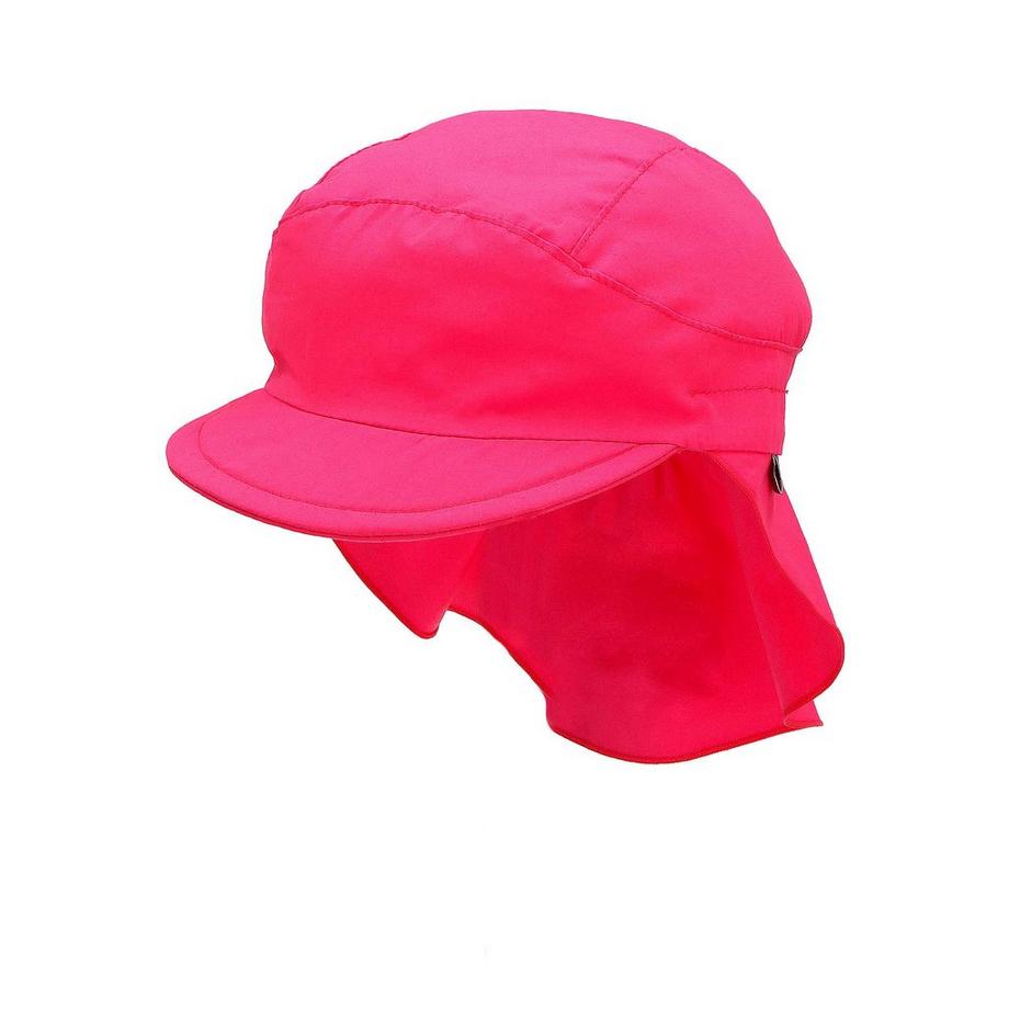 Mädchen Schirmmütze mit Nackenschutz magenta UV50+