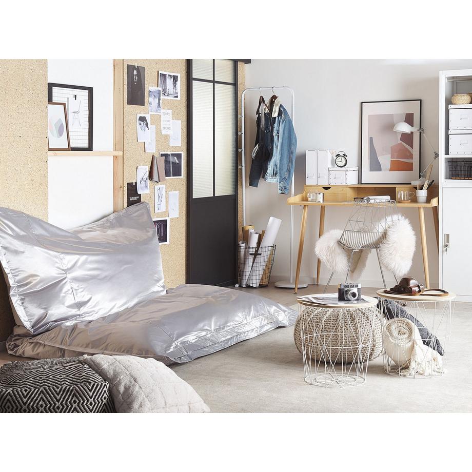 Beliani Pouf poire en Nylon Moderne FUZZY  