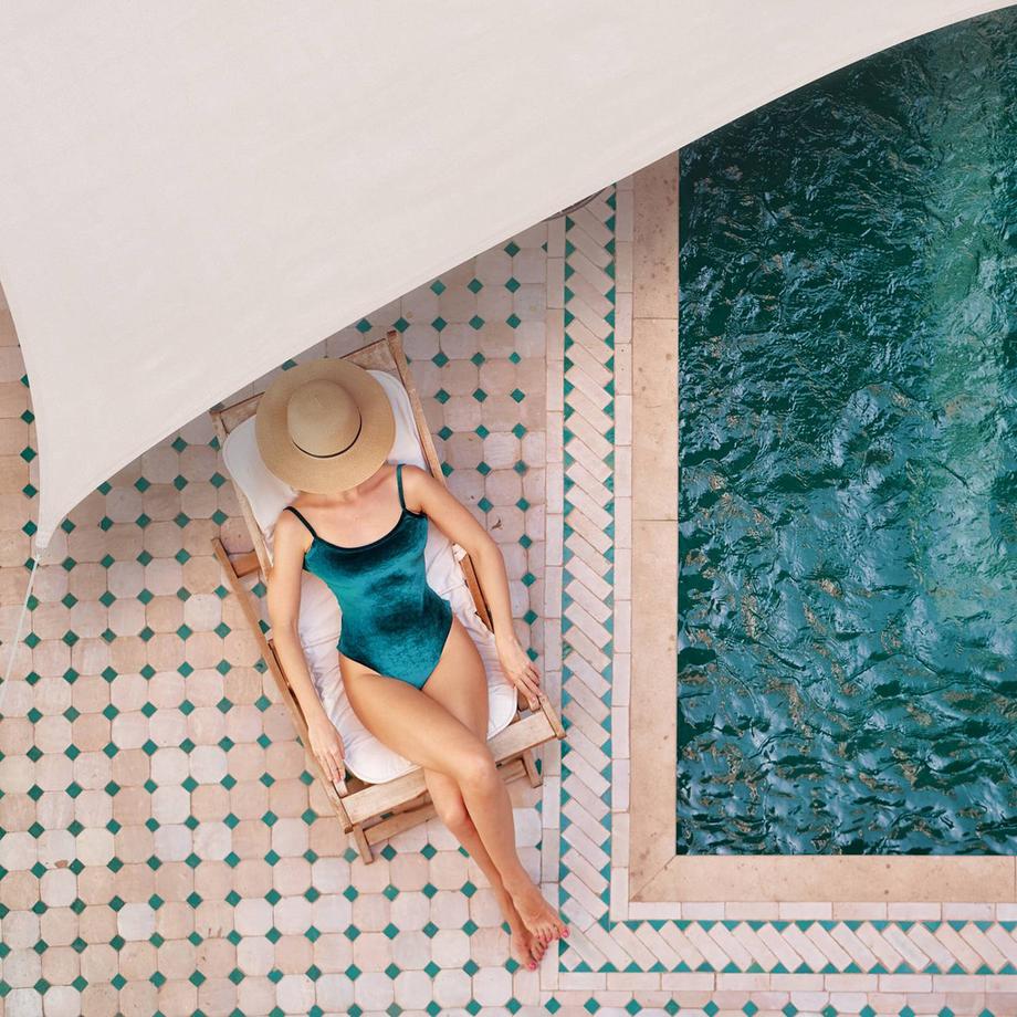 Northix Rechteckige Markise HDPE  