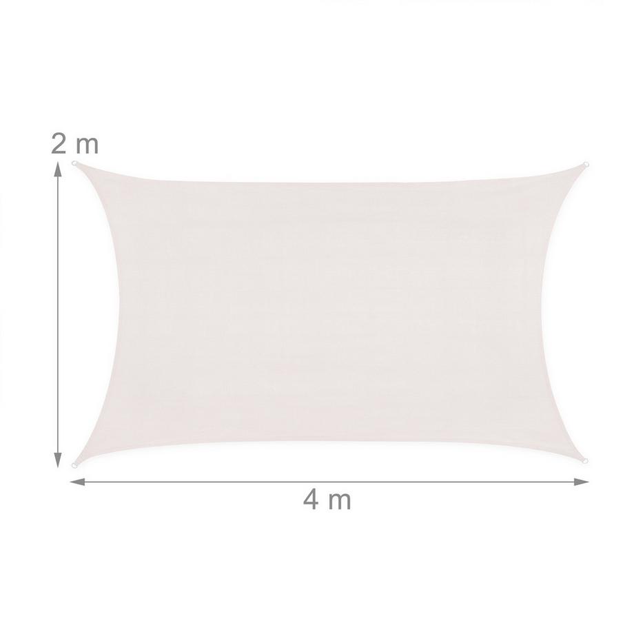 Northix Rechteckige Markise HDPE  