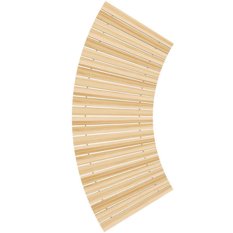 Northio  120 Cm Gartenweg, Rollweg Gartentritt Dekorative Holztritt Aus Tannenholz, Für Garten, Balkon, Natur 