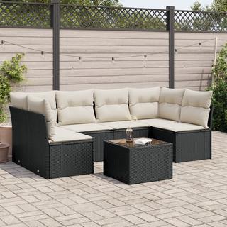 VidaXL set divano da giardino Polirattan  