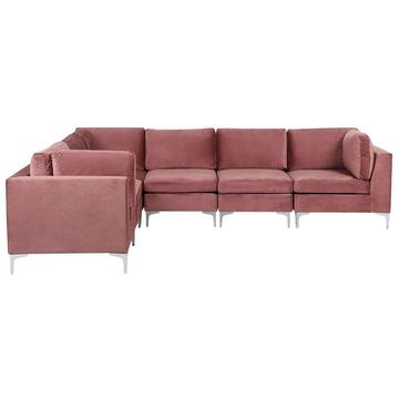 Ecksofa aus Samtstoff Modern EVJA