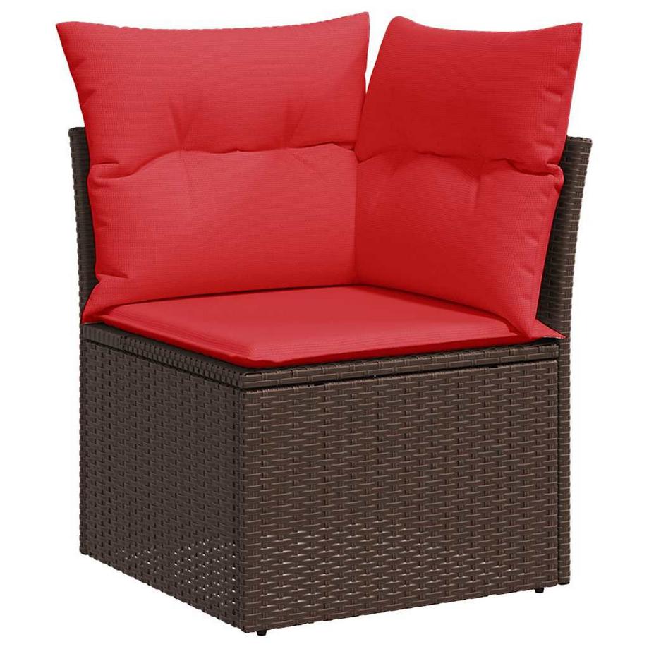 VidaXL set divano da giardino Polirattan  