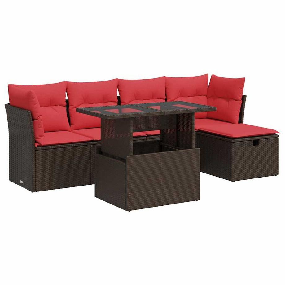 set divano da giardino Polirattan