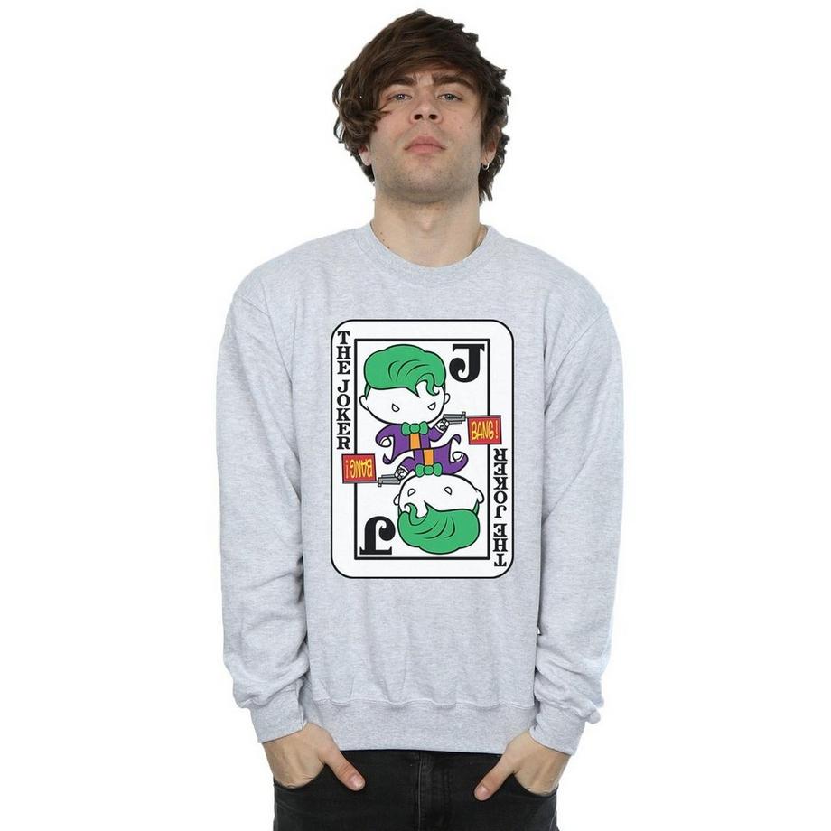 DC COMICS The Joker Carte à Jouer Sweatshirt  