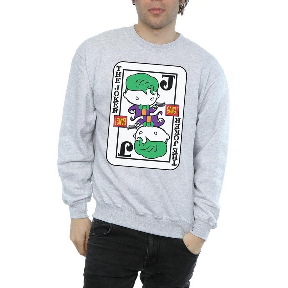 DC COMICS The Joker Carte à Jouer Sweatshirt  