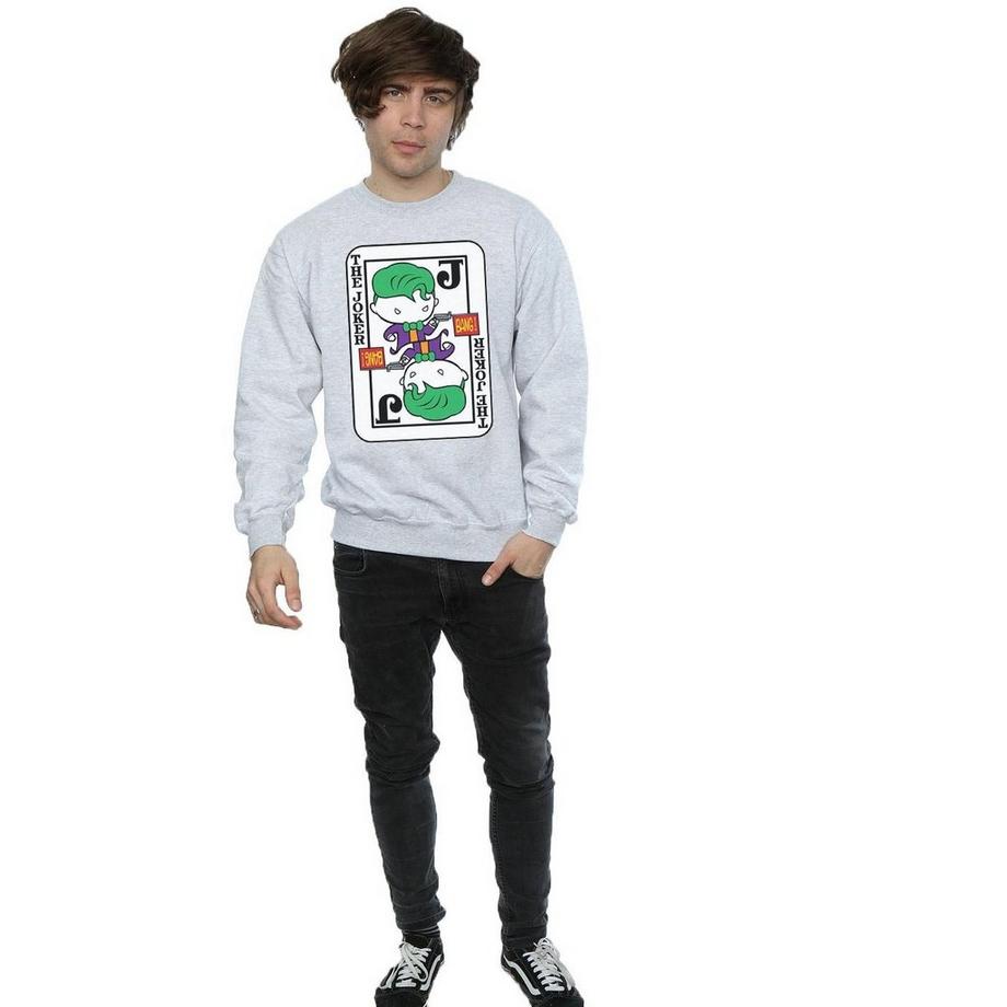 DC COMICS The Joker Carte à Jouer Sweatshirt  