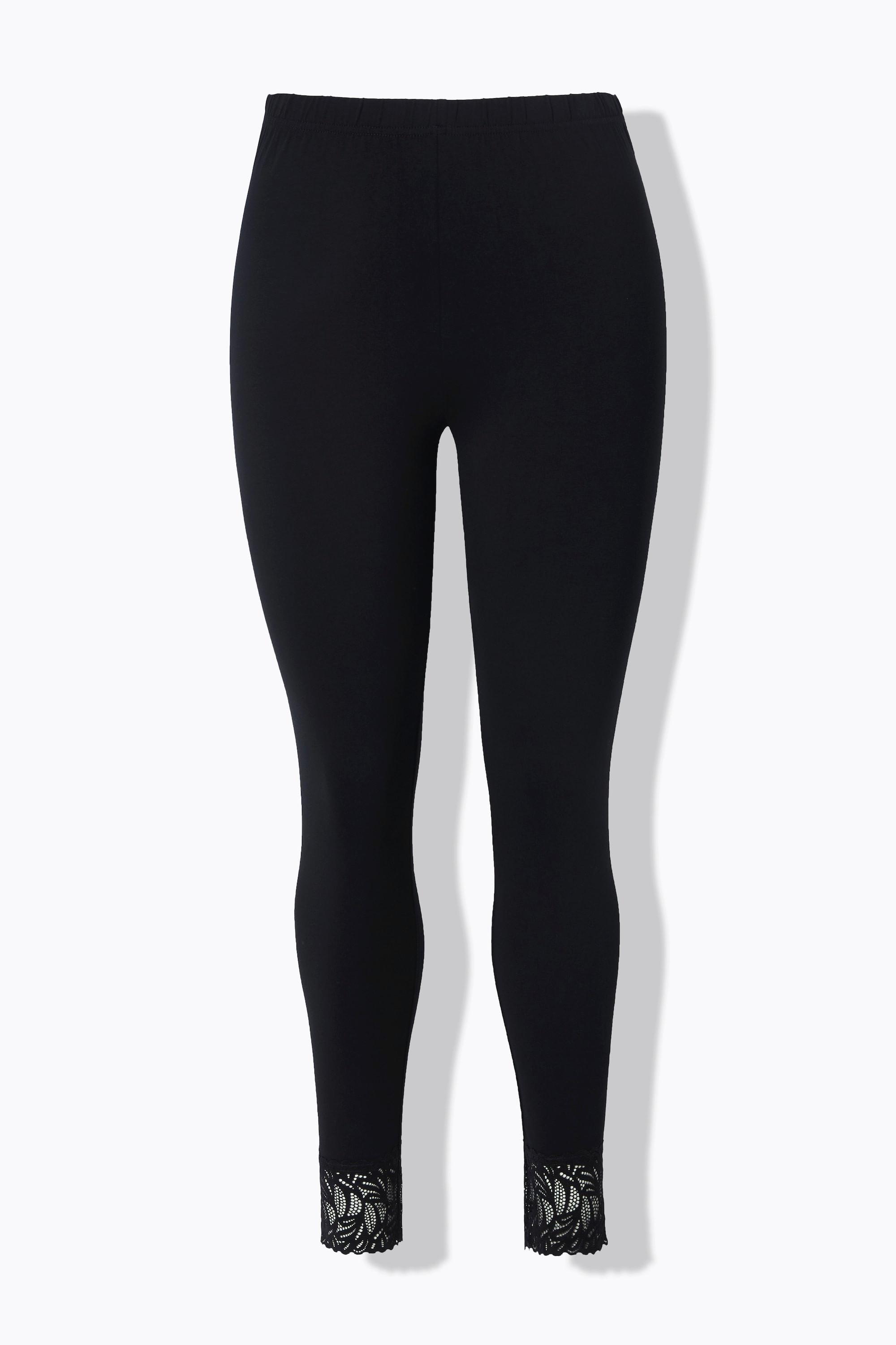 Ulla Popken  Leggins con orlo di pizzo 