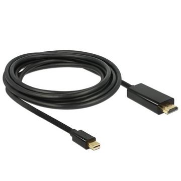 DeLOCK 83700 câble vidéo et adaptateur 3 m HDMI Mini DisplayPort Noir