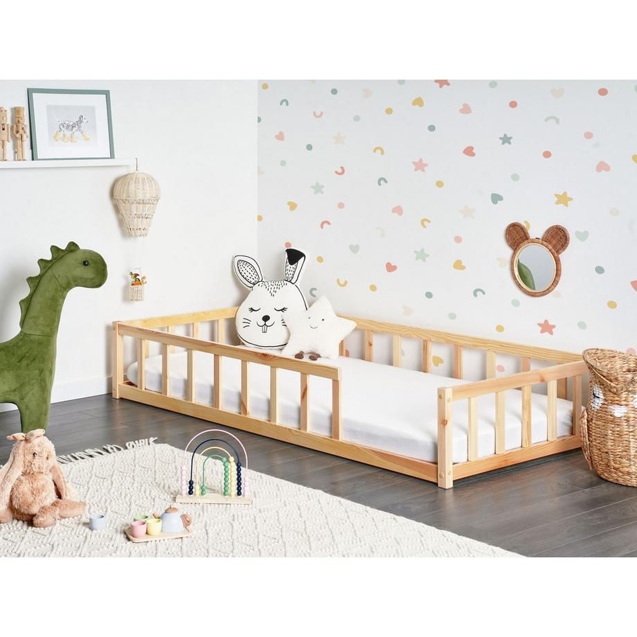 Beliani Lit d'enfant en Bois de pin Scandinave MEYMAC  