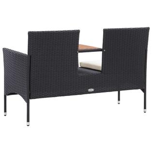 VidaXL Gartenbank poly-rattan  