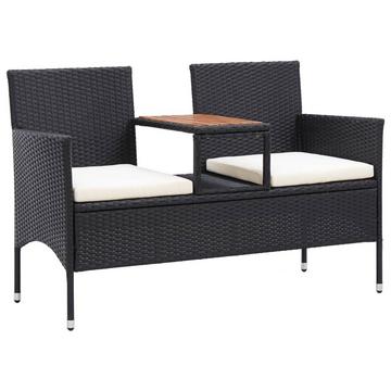 Gartenbank poly-rattan