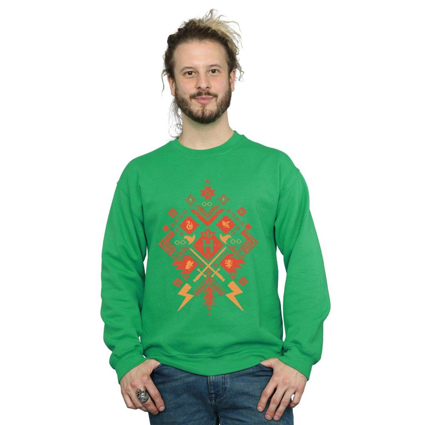 HARRY-POTTER  Christmas Fair Isle Sweatshirt 