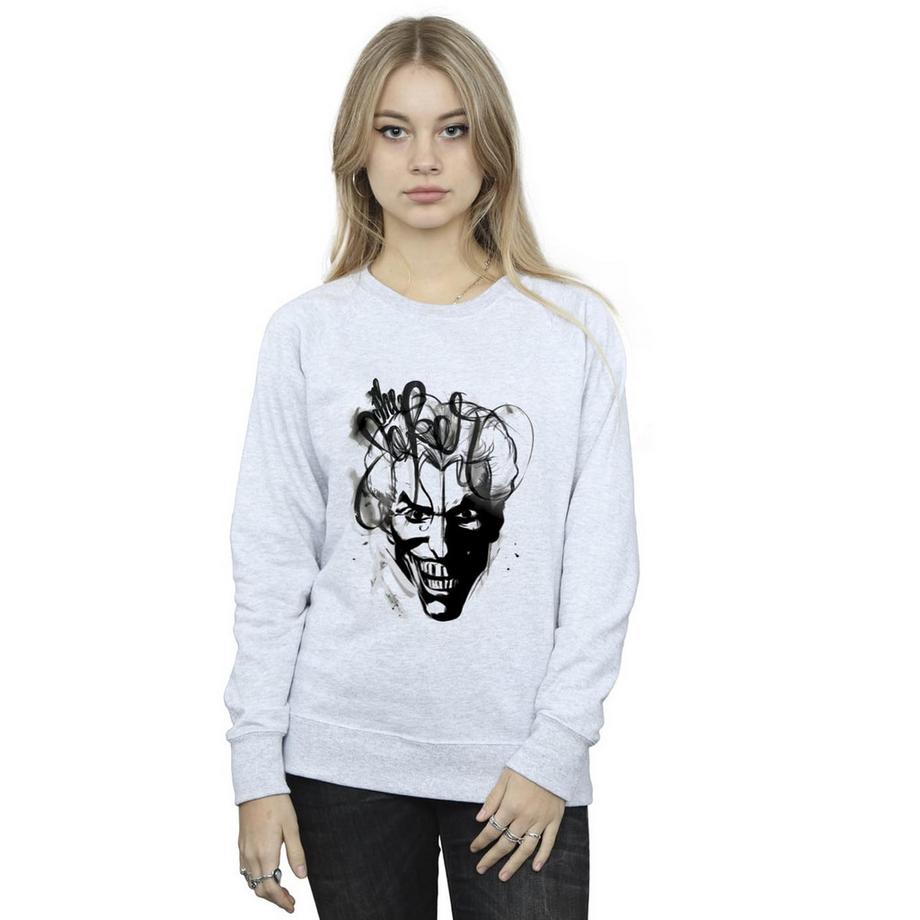 BATMAN Joker Stampa Grafica Felpa  