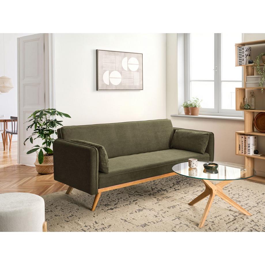 Beliani Schlafsofa aus Stoff  ASAA  