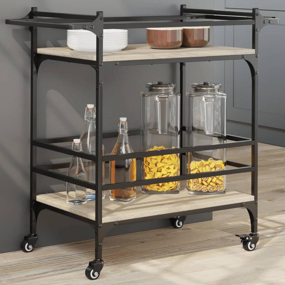 VidaXL carrello da cucina Legno multistrato  