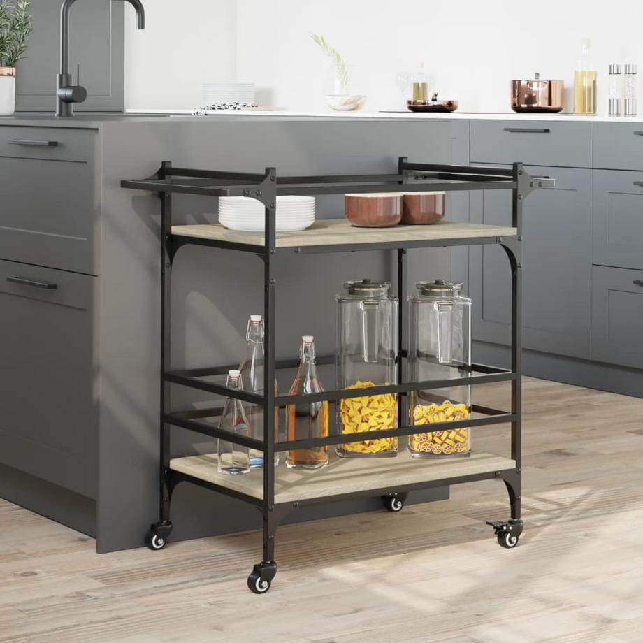 VidaXL carrello da cucina Legno multistrato  