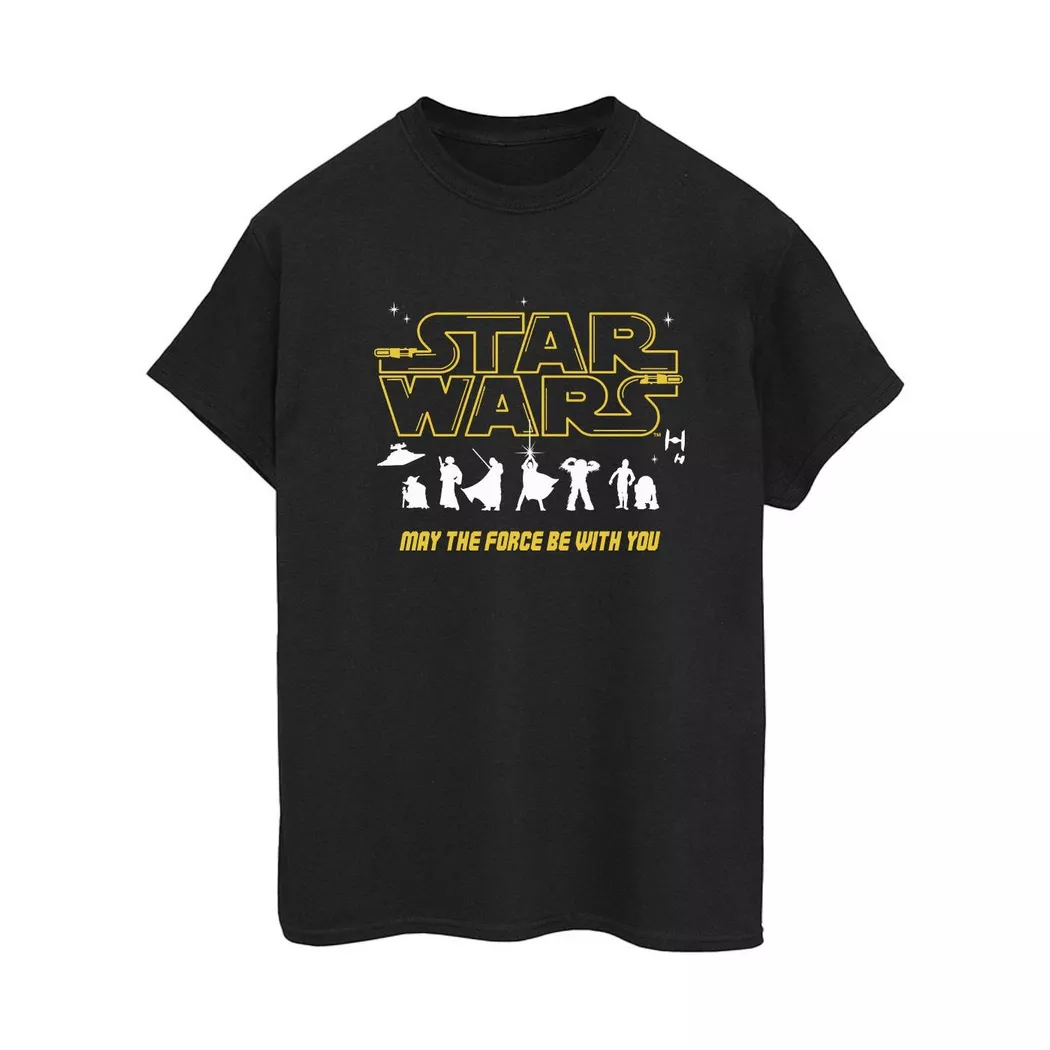 STAR WARS - Force TShirt, für Damen, Schwarz, Größe S