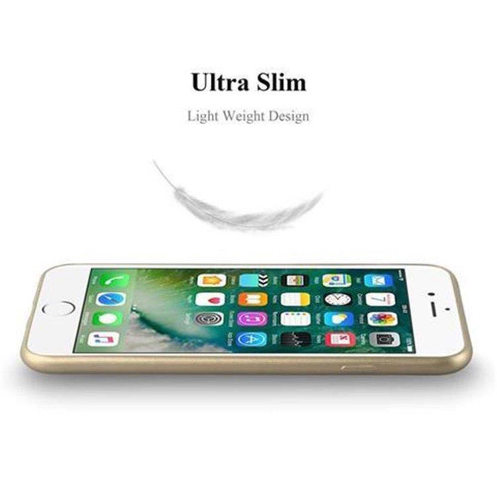 Cadorabo  Coque pour Apple iPhone 8 PLUS / 7 PLUS / 7S PLUS en METALLIC OR - Housse Protection Souple en Silicone TPU avec Anti-Choc et Anti-Rayures - Ultra Slim Fin Gel Case Cover Bumper 