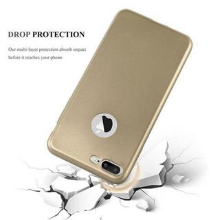 Cadorabo  Coque pour Apple iPhone 8 PLUS / 7 PLUS / 7S PLUS en METALLIC OR - Housse Protection Souple en Silicone TPU avec Anti-Choc et Anti-Rayures - Ultra Slim Fin Gel Case Cover Bumper 