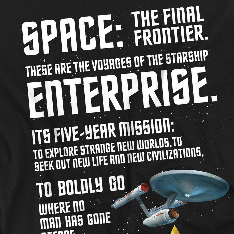 Star Trek Star Trek Intro Bedrucktes T-Shirt  