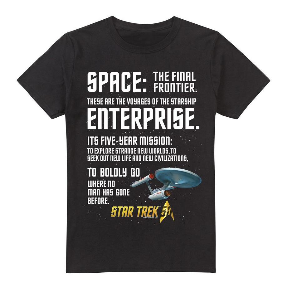 Star Trek Star Trek Intro Bedrucktes T-Shirt  