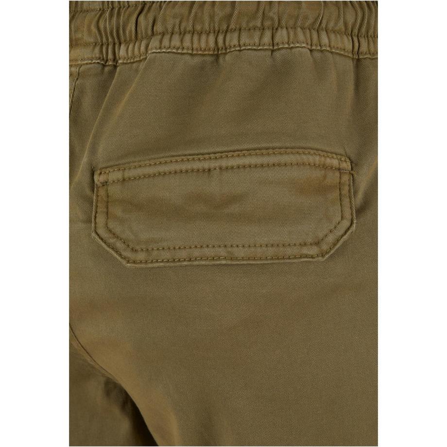 URBAN CLASSICS Pantaloni cargo in twill a vita alta  