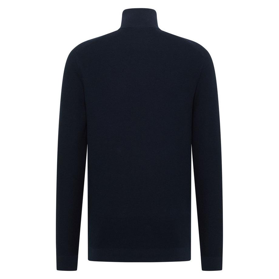 Mustang Everett Bequem sitzend Half Zip Strickpullover  