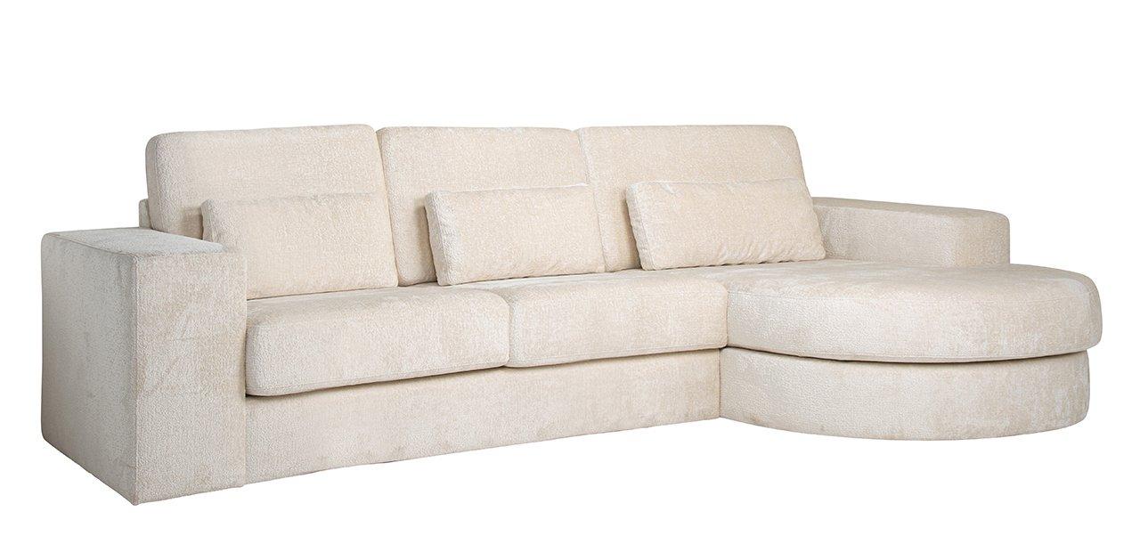 mutoni Ecksofa Felix Ottomane rechts weiss 300  