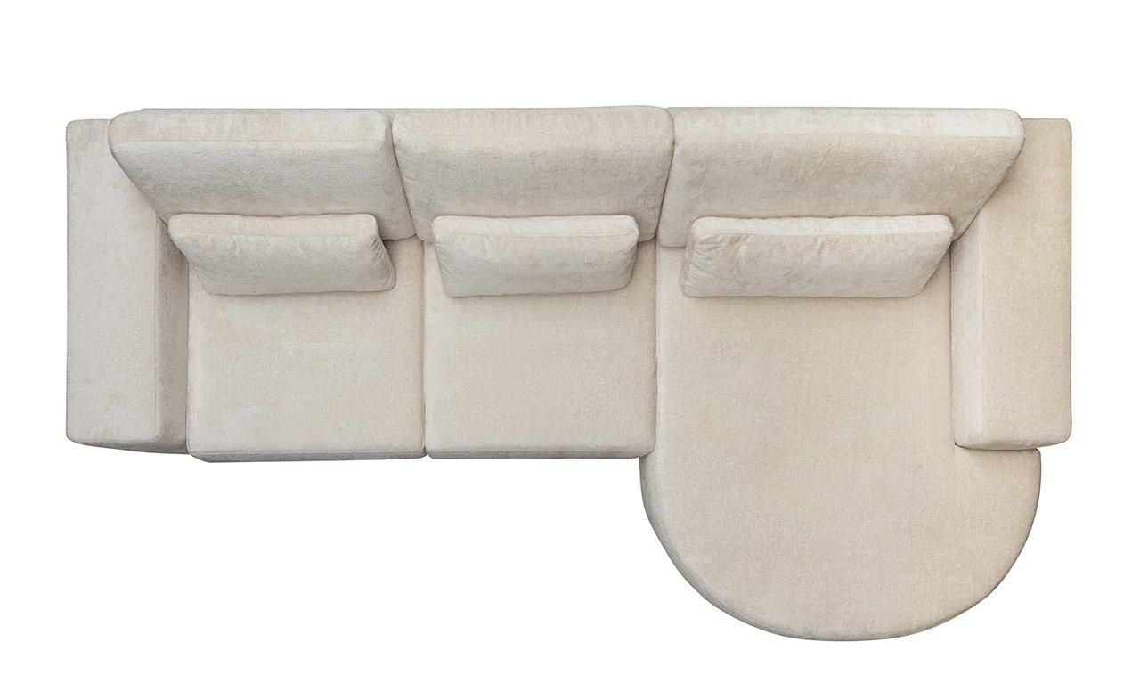 mutoni Ecksofa Felix Ottomane rechts weiss 300  