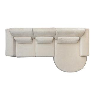 mutoni Ecksofa Felix Ottomane rechts weiss 300  