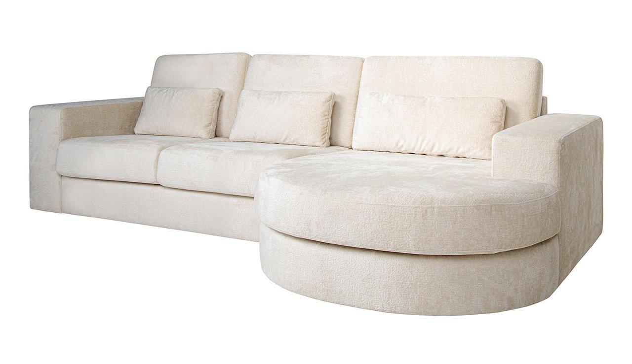 mutoni Ecksofa Felix Ottomane rechts weiss 300  