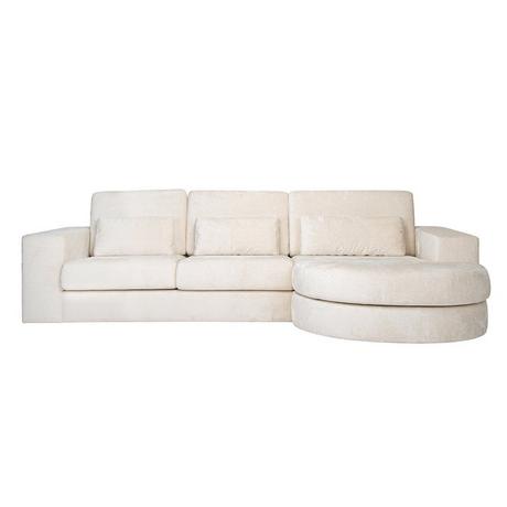 mutoni Ecksofa Felix Ottomane rechts weiss 300  