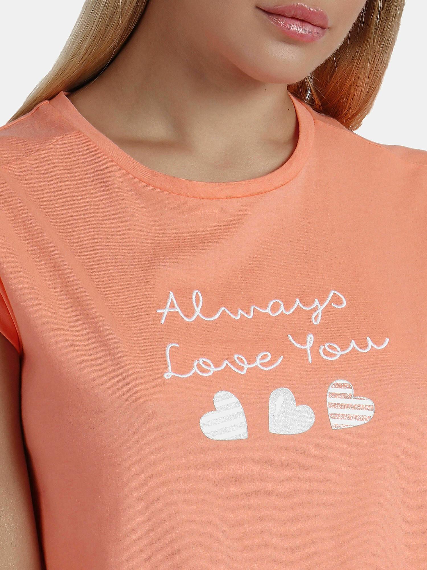 Admas  Pigiama loungewear pantaloncini t-shirt Always Love You 