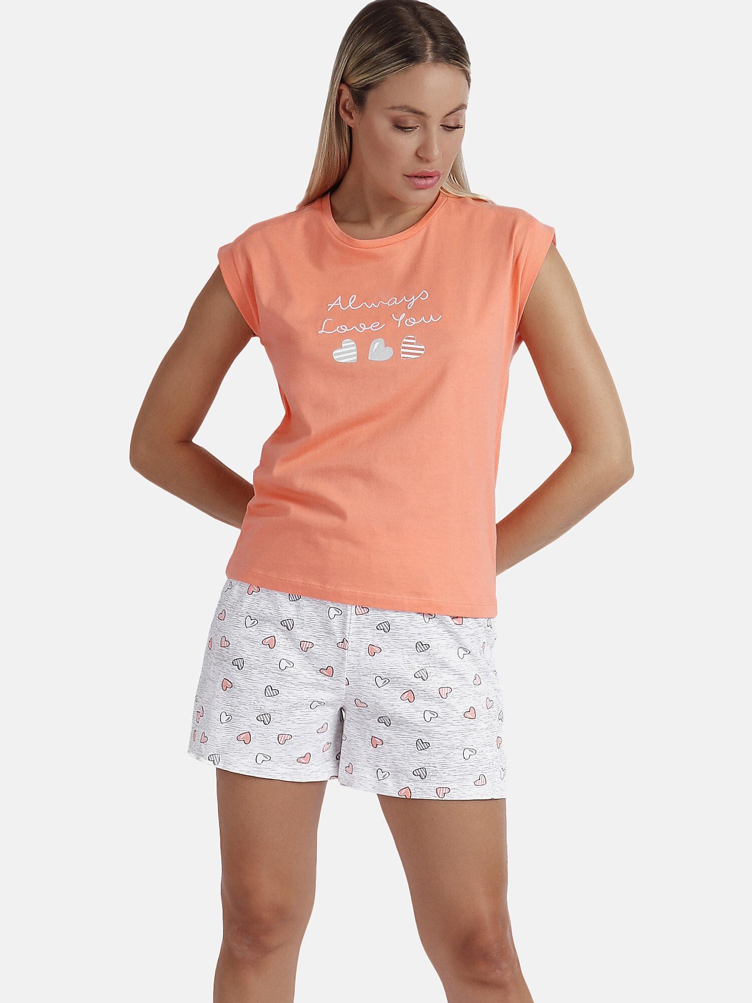 Admas  Pigiama loungewear pantaloncini t-shirt Always Love You 