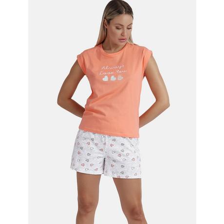 Admas  Pigiama loungewear pantaloncini t-shirt Always Love You 