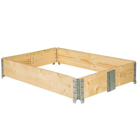 Tectake Carré Potager de Jardin pliable et empilable 120x80x19cm  