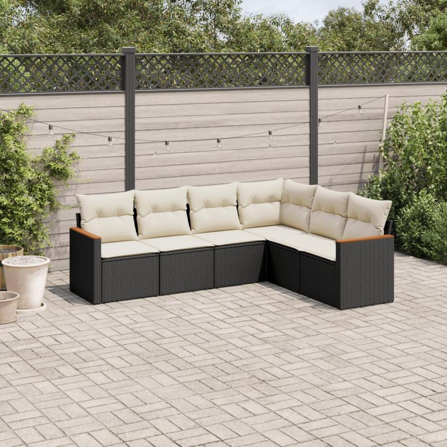 VidaXL set divano da giardino Polirattan  